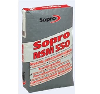 Самовыравнивающая шпатлёвка Sopro NSM 550